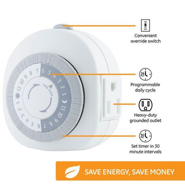 RELOJ TIMER PROGRAMABLE GE ELECTRIC PRODUCTS