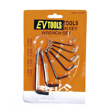 JGO LLAVES HEXAGONALES 8PCS 1.5-6MM T/LLAVERO EVT