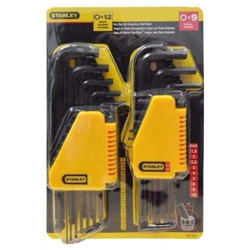 JGO LLAVES HEXAGONALES LARG0 21PZAS STANLEY
