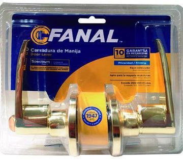 CERRADURA MANIJA TUBULAR CANNES PARA BAÑO PB FANAL