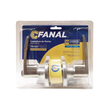 CERRADURA MANIJA TUBULAR CANNES PARA BAÑO 15CP FANAL