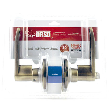 CERRADURAS DE MANIJA BAÑO ORSO