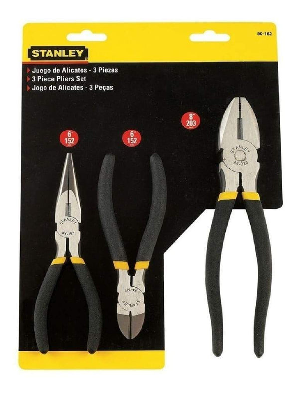 JUEGO DE ALICATES 3 PIEZAS STANLEY