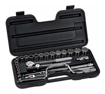 JUEGO DE DADOS 1/2" PULGADAS 27 PZS STANLEY