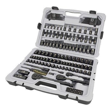 JUEGO DE DADOS 1/4"-3/8"-1/2" CROMO NEGRO 164 PZS STANLEY