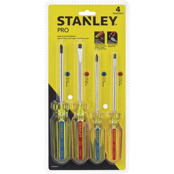 JUEGO DESTORNILLADORES PRO 4 PZS STANLEY