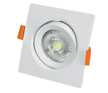ODB LED SPOTLIGHT CUADR EMPT 5W 6500K LUZ FRIA EVLITE