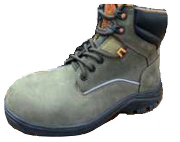 BOTAS DE SEGURIDAD COLOR VERDE MILITAR DIELECTRICA PUNTA PC S-23