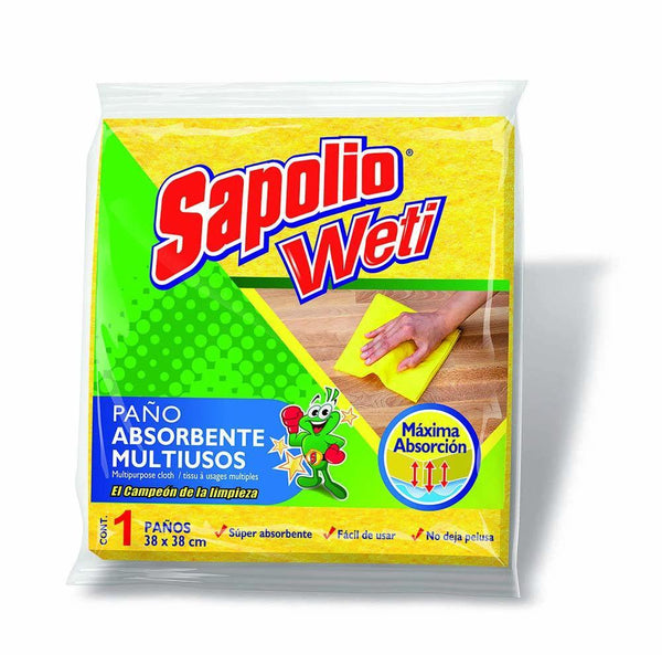 PAÑO ABSORVENTE AMARILLO FLOWPACK X1 SAPOLIO
