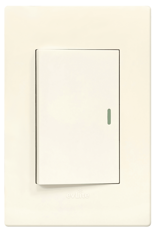 INTERRUPTOR SENCILLO 15A 125V SIENA EVLITE