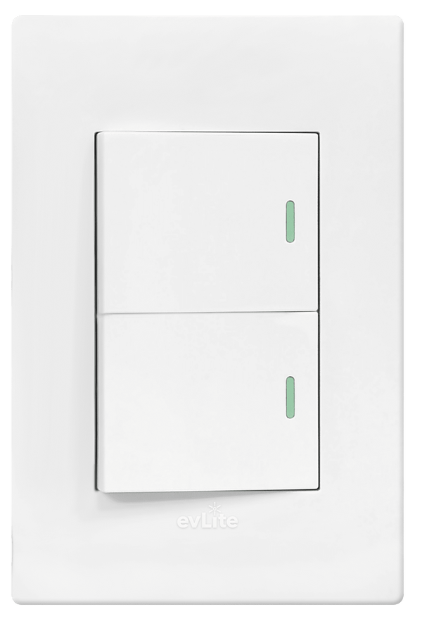 INTERRUPTOR DOBLE 15A 125V SIENA EVLITE
