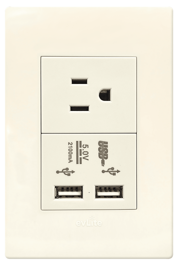 TOMA 2P+T 2USB 5V 2.1A SIENA EVLITE