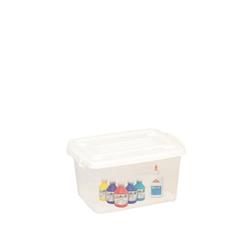 ORGANIZADOR MOVIL # 1 TRANSPARENTE CON TAPA BLANCA