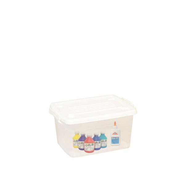 ORGANIZADOR MOVIL # 1 TRANSPARENTE CON TAPA BLANCA
