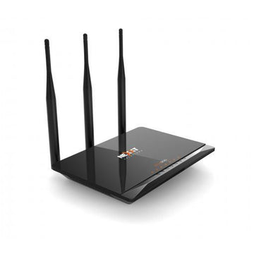 ROUTER NEXXT AMP300 MBPS ROMPEMUROS + REPETIDOR 4 PTOS 10/100 3 ANT 5 dBi