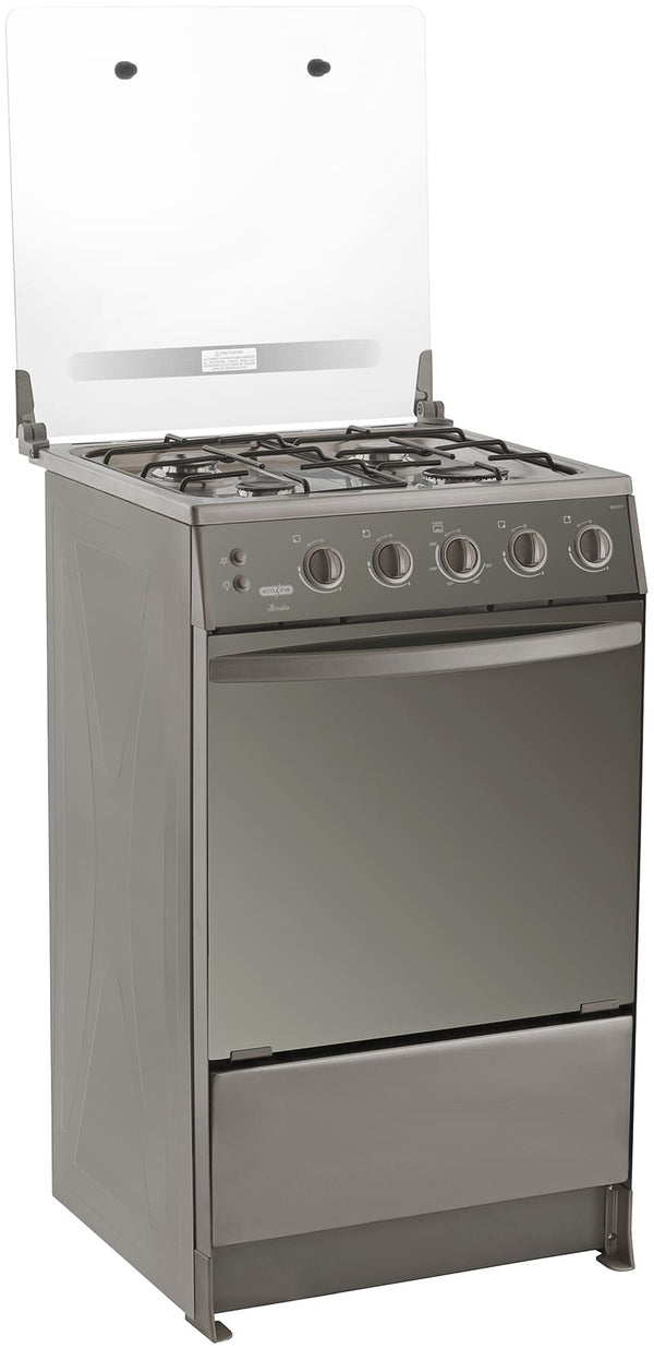 COCINA GAS 21" 4Q AMALIA C/T EC ECOLINE INOX