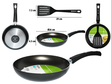 SARTEN FACUSA C/ESPATULA 2 PZ 26 CM