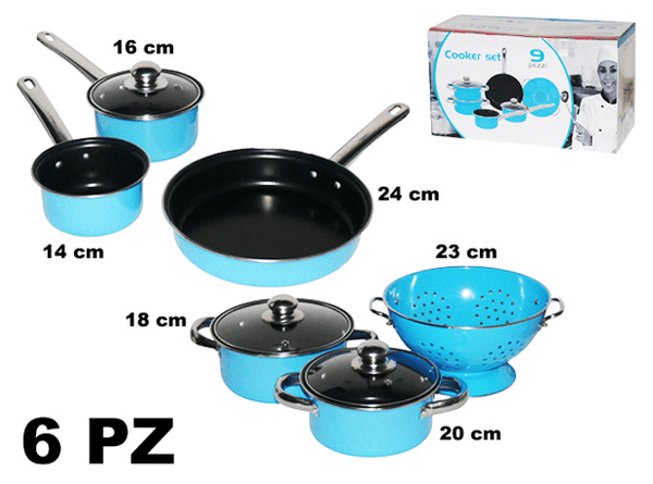 OLLA ACERO T/VIDRIO X 6 PZ