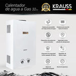 CALEFÓN A GAS 26 LITROS KRAUSS